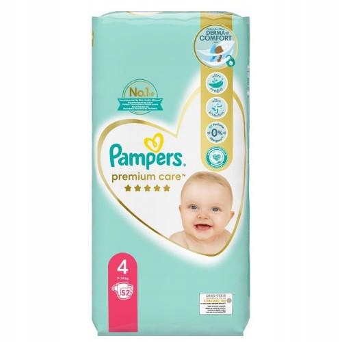 pampers premium care 4 52szt