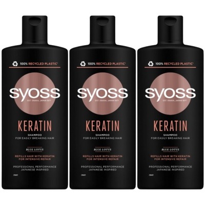 syoss keratin hair perfection szampon do włosów suchych bez energii