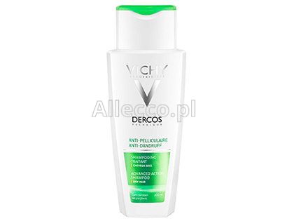 vichy dercos szampon przeciwłupieżowy łupież suchy 200ml