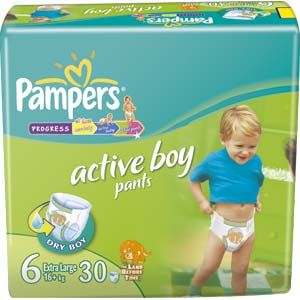 pampers active boy pants 6