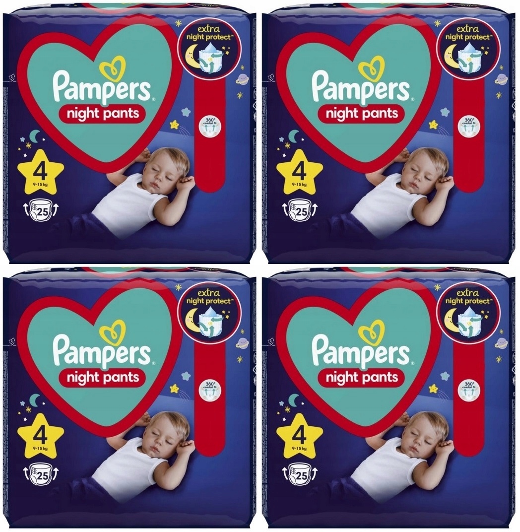 pieluchomajtki pampers 4maxi 100 sztuk