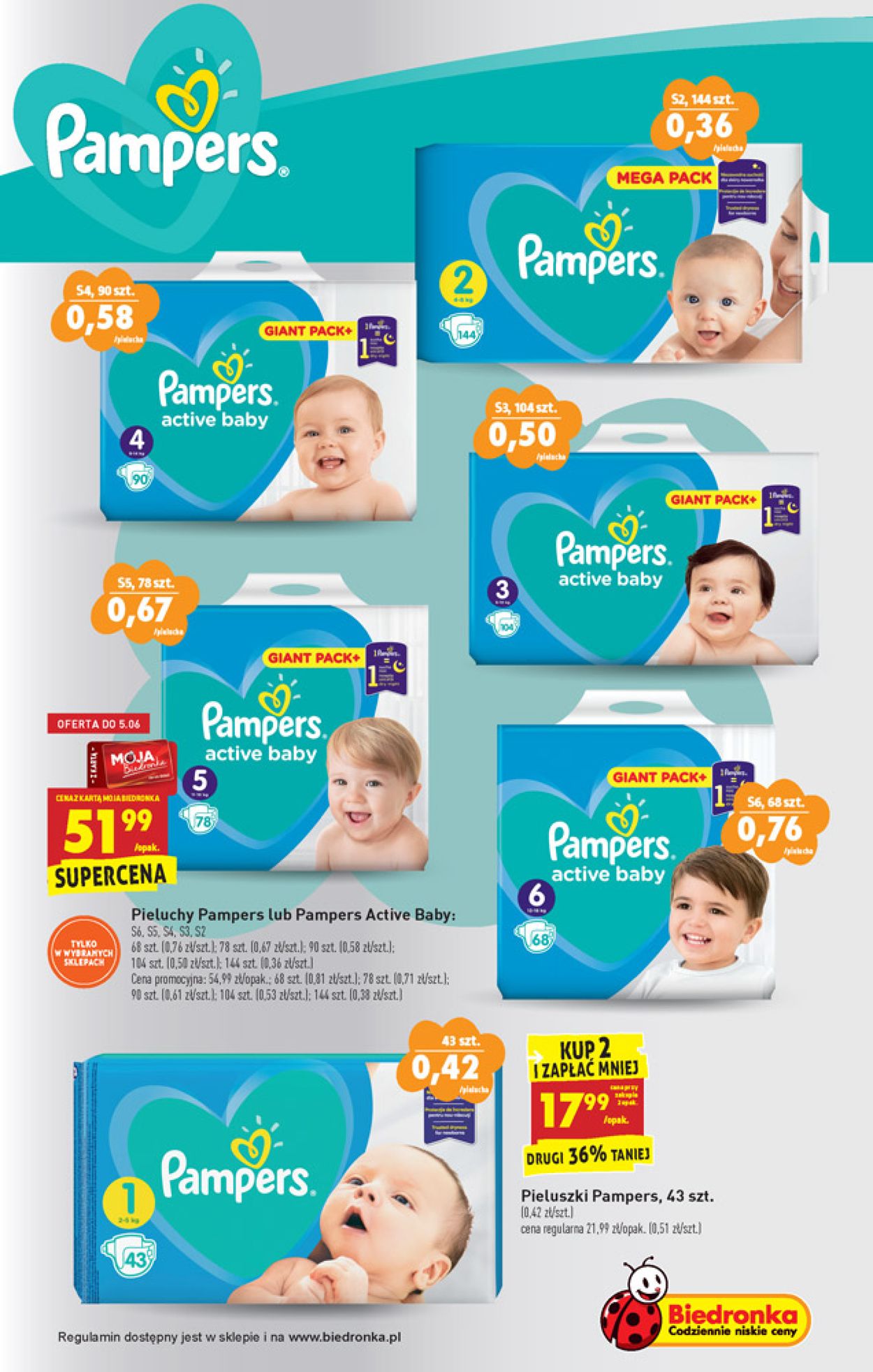 pampers giant pack 3 biedronka