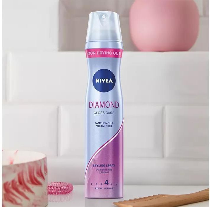 lakier do włosów nivea diamond volume care