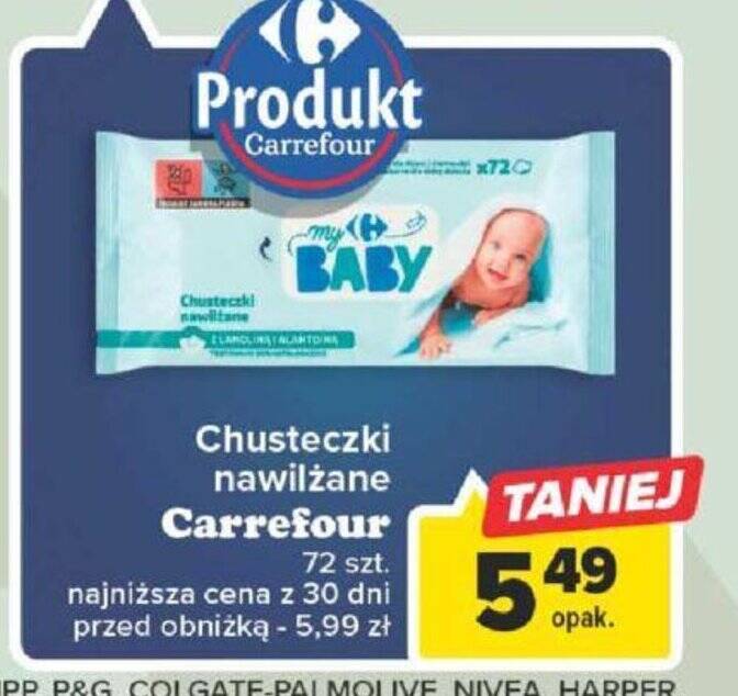 carrefour chusteczki nawilżane