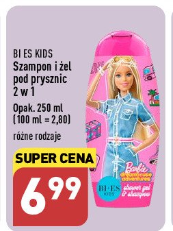 bi-es szampon i żel pod prysznic 2w1 barbie fashio