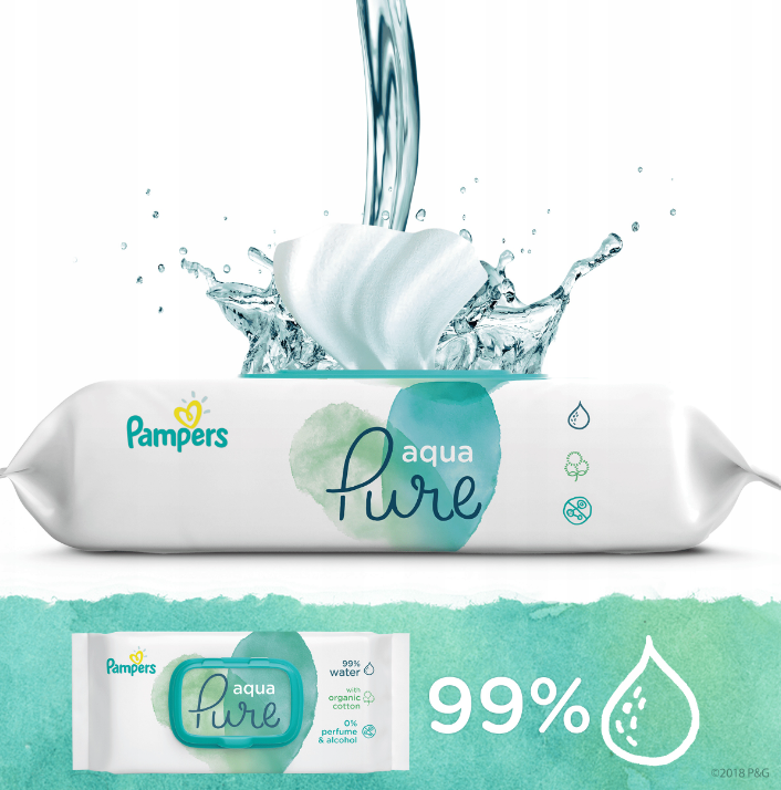 chusteczki pampers aqua pure cena