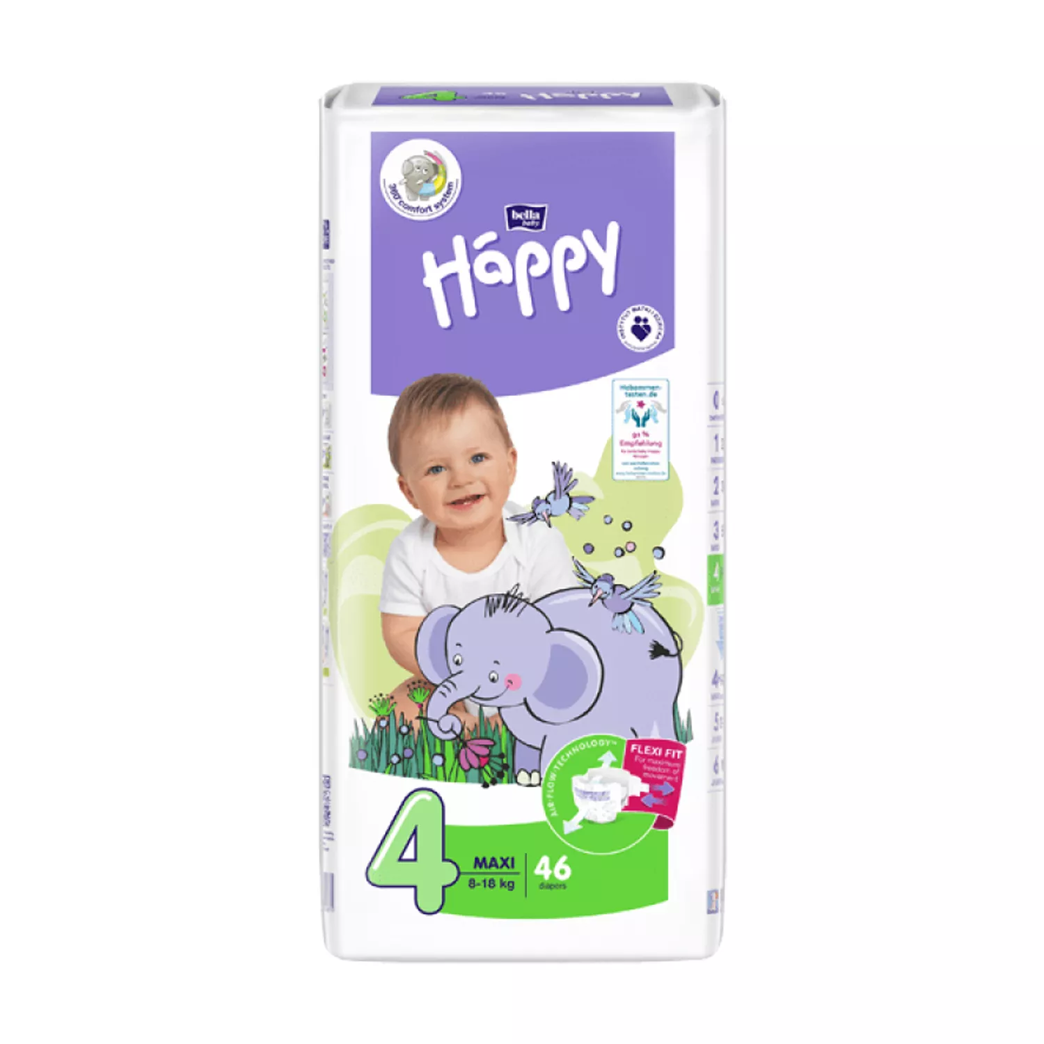 pieluchy happy bella 4+ 66 sztuk