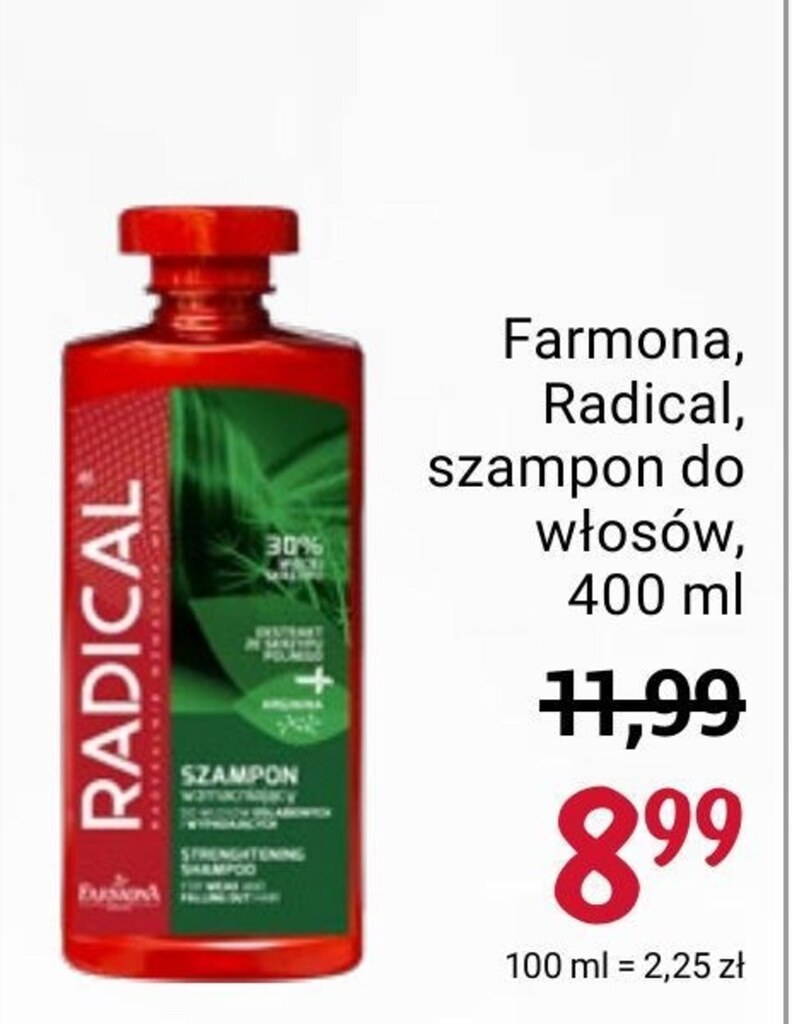 radical szampon cena rossmann