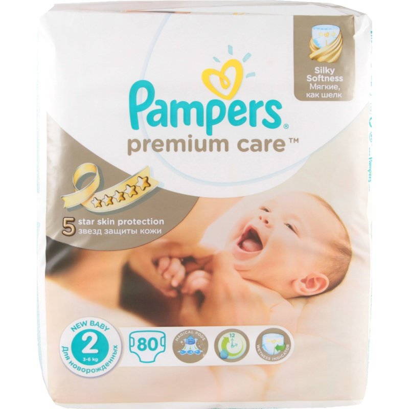 pampers premium care 2 mini 3-6kg 80szt