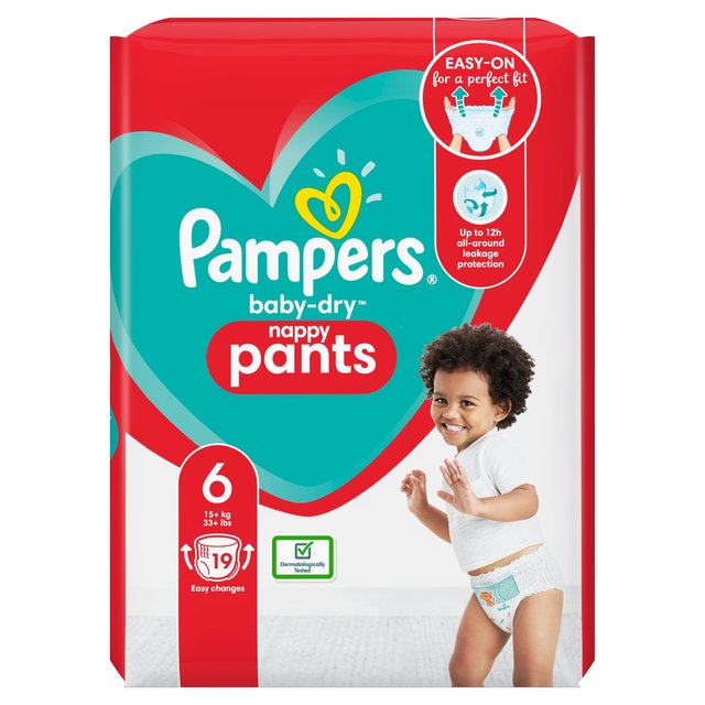 pampers 6 pants 19szt