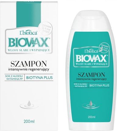 lbiotica biovax intensywnie regenerujący szampon do włosów blond hebe