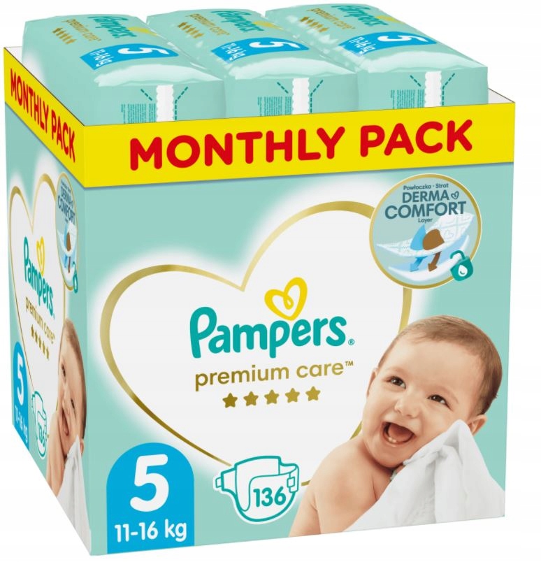 pampers premium care 168 sztuk