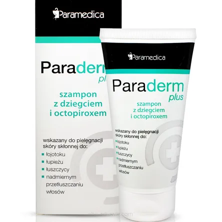 paraderm plus szampon z dziegciem i octopiroxem 150g