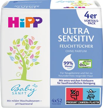 chusteczki nawilżane hipp ultra sensitive