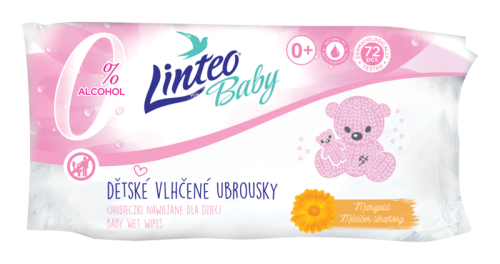 chusteczki nawilżane linteo baby soft and cream 72 sztuk