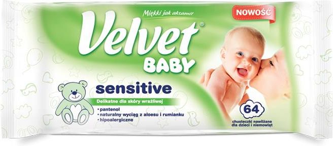 chusteczki nawilżane velvet baby