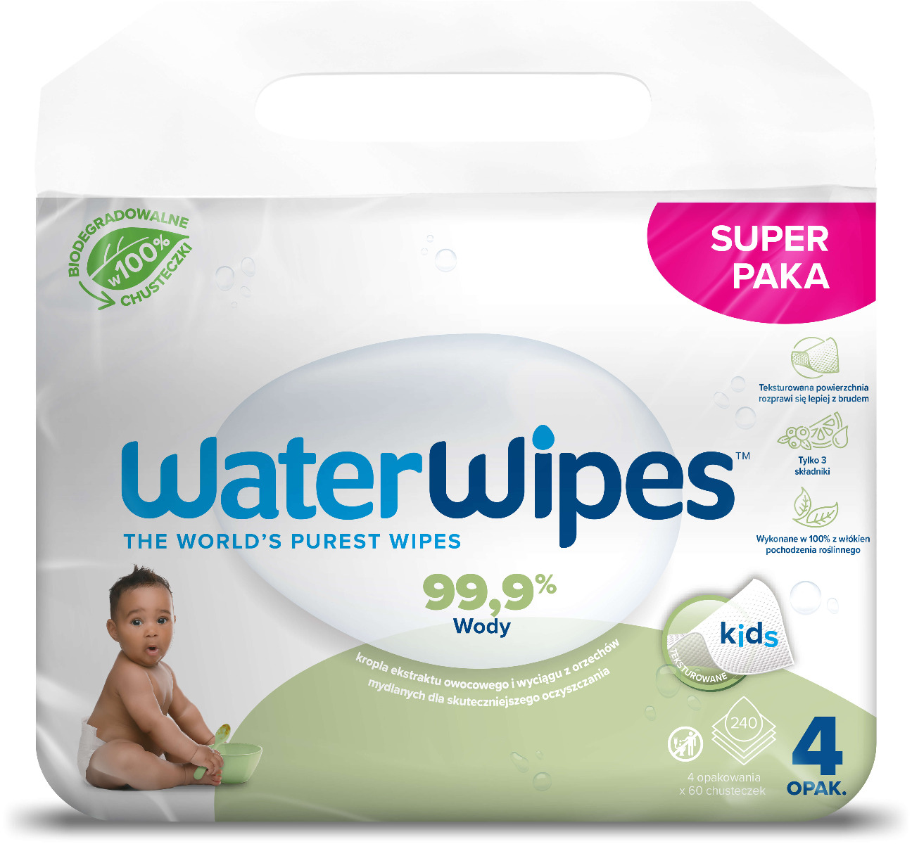 chusteczki nawilżane wodą waterwipes