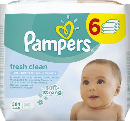 chusteczki pampers 6x64