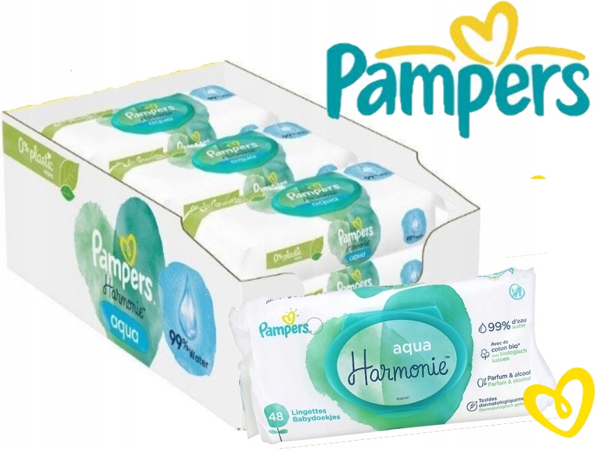 chusteczki pampers aqua pure allegro