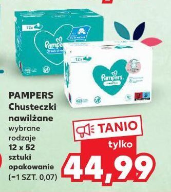 chusteczki pampers sensitive kaufland