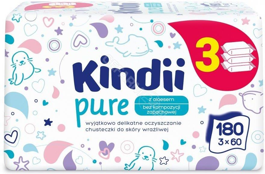 cleanic kindii chusteczki nawilżane ultra sensitive 6 x 60 szt