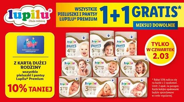 promocja lidl pieluchy lupilu