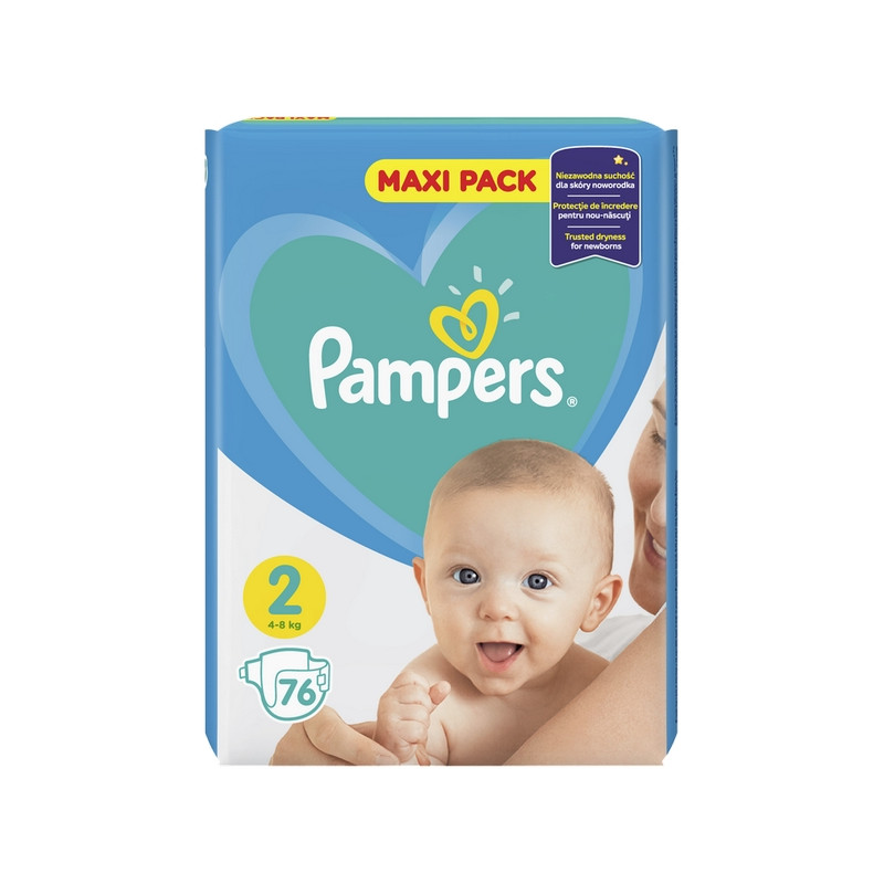 pampers new baby 2 76 szt