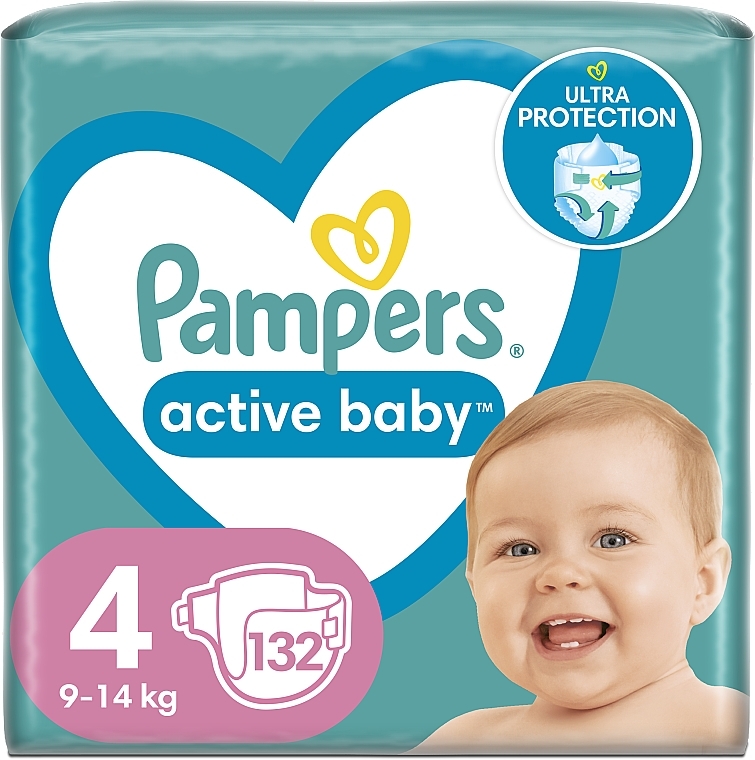 pampers active baby 4+ 9-16