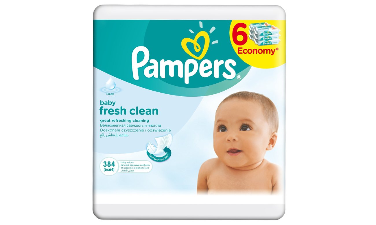 pampers chusteczki 384 sztk