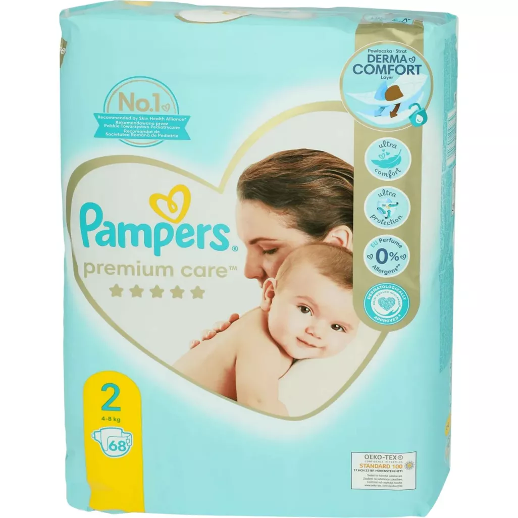 pampers premium care białe cena