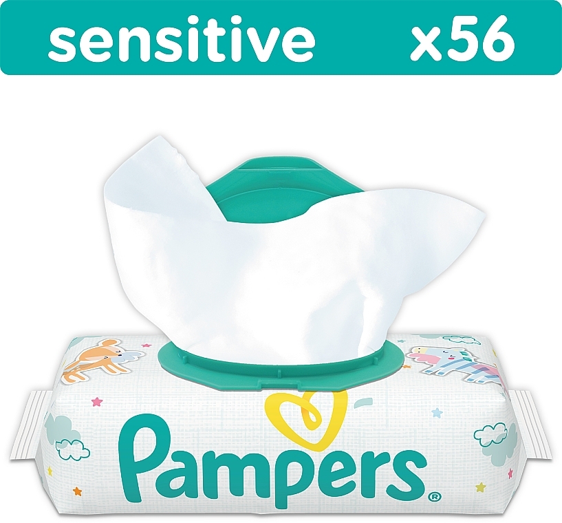 chusteczki pampers sensitive 56 szt