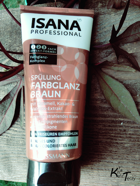 isana professional odżywka do włosów brown color shine kwc