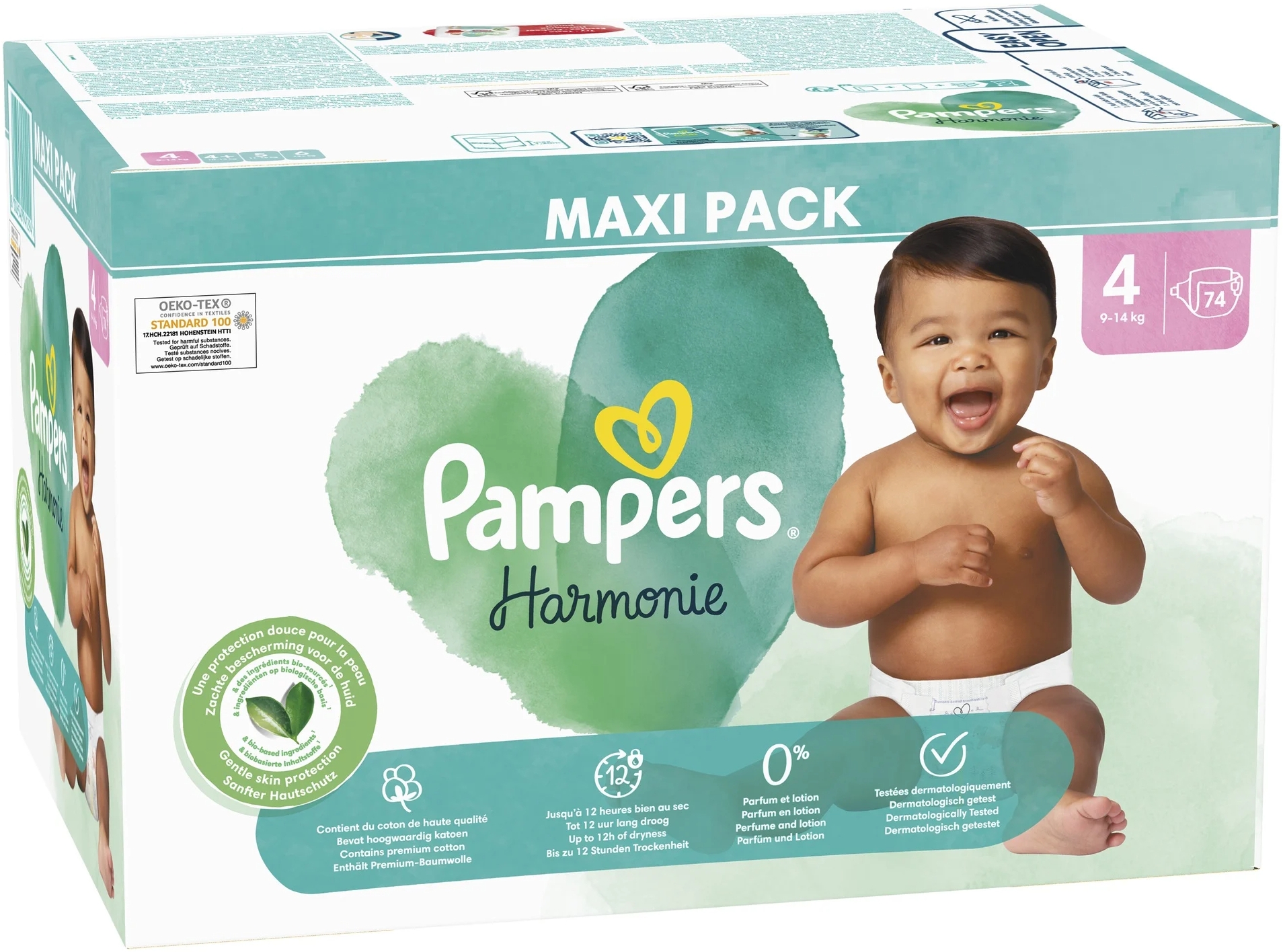 pampers 74 szt