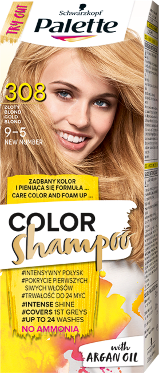 szampon koloryzujący blond palette