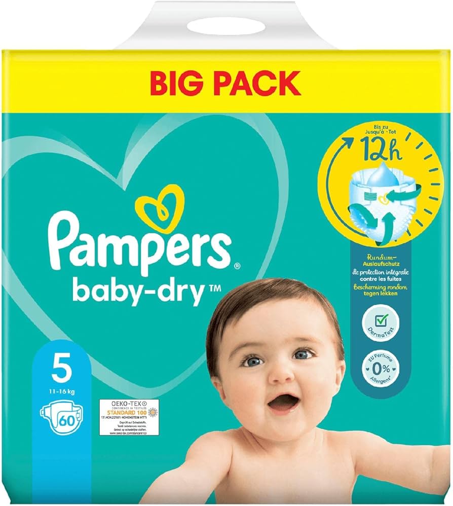 pieluchy pamper giant pack 5