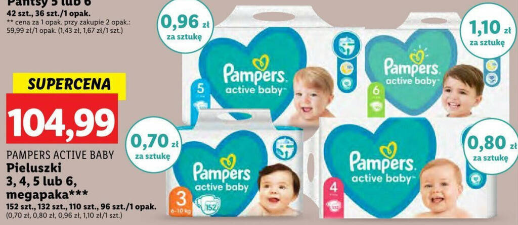 lidl pieluchy pampers rozm 1