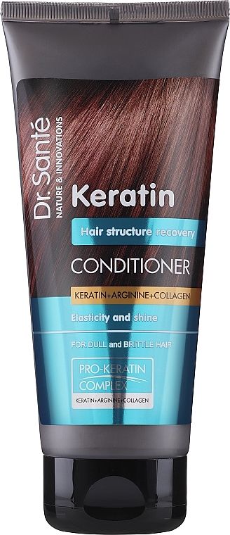 dr.sante keratin hair odżywka odbudowująca do włosów łamliwych i matowych