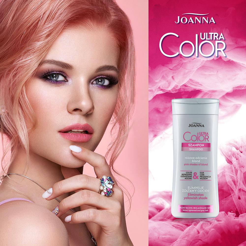 joanna ultra color system szampon różowy