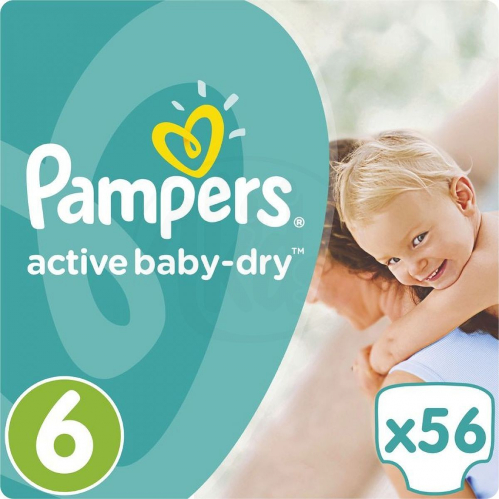 pampers active baby 6 56 cena