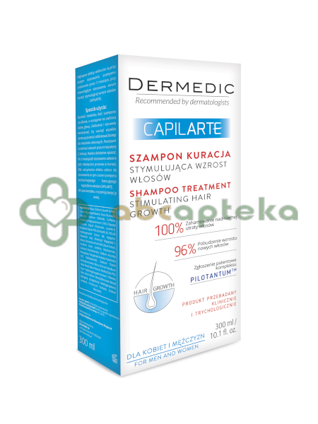 dermedic capilarte szampon kuracja stymulująca wzrost włosów 300 ml