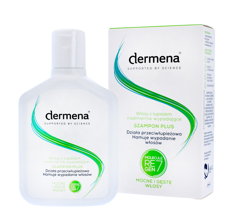 dermena hair care plus szampon przeciwłupieżowy hamujący wypadanie włosów