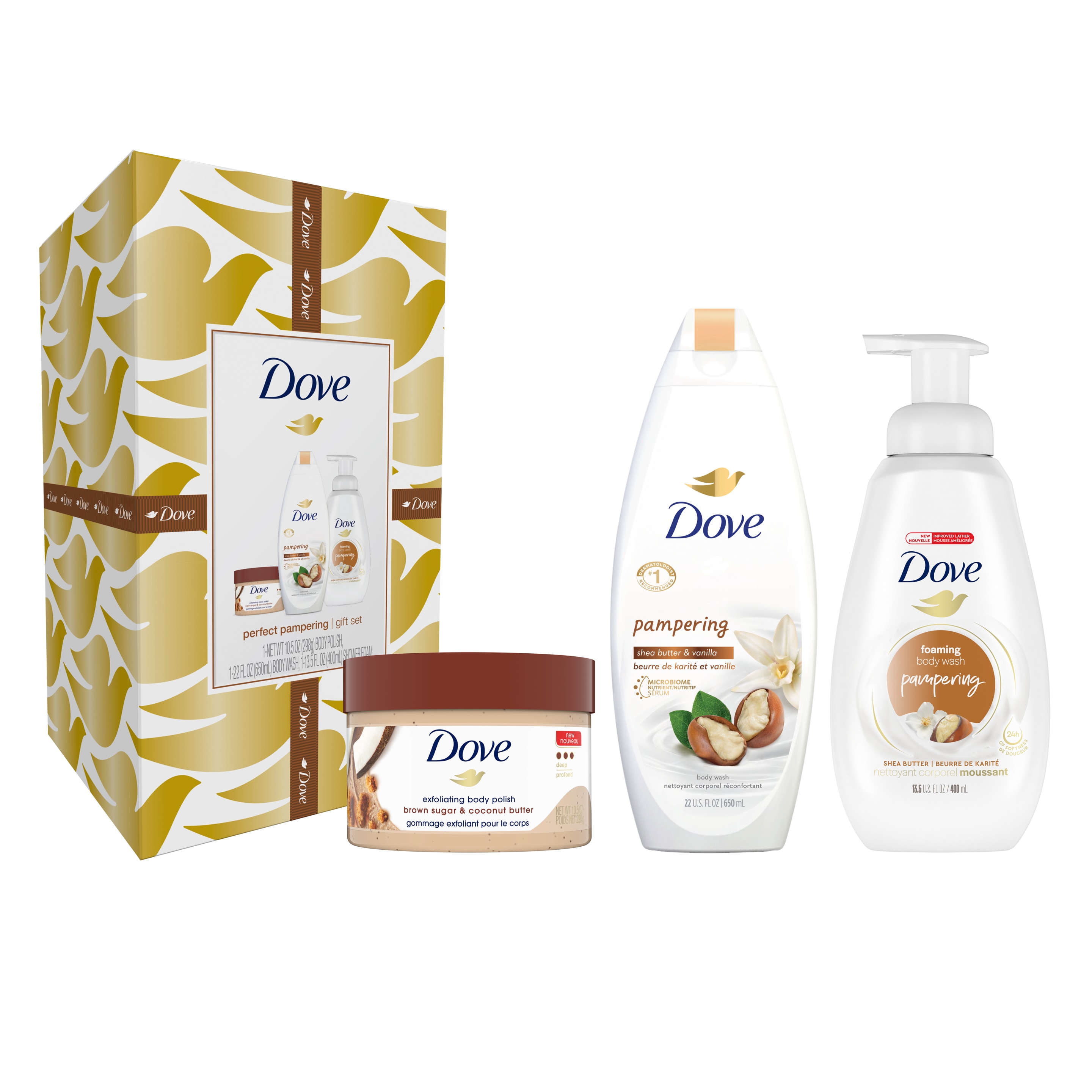 dove pampering gift set