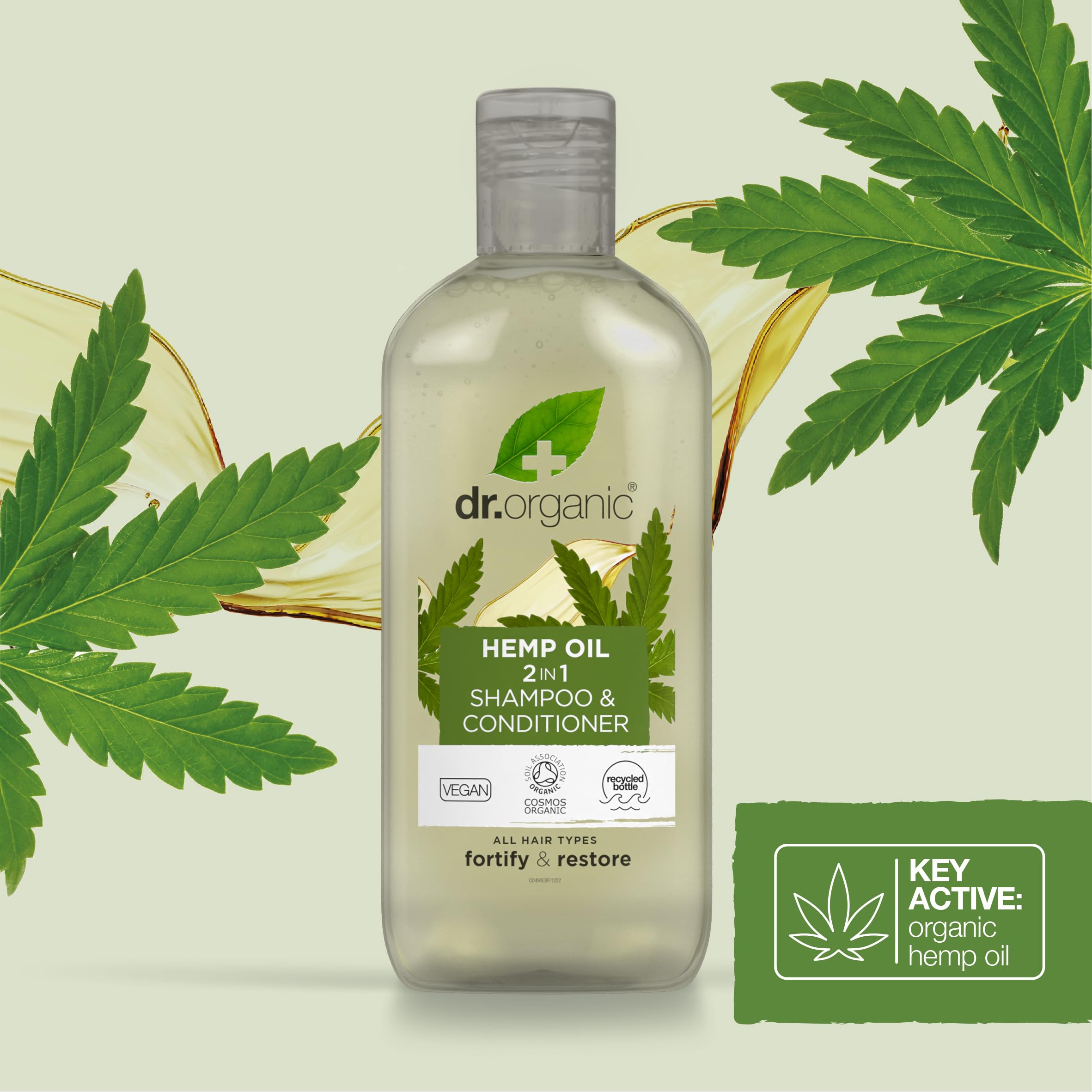 dr organic hemp oil szampon z odżywką 2w1