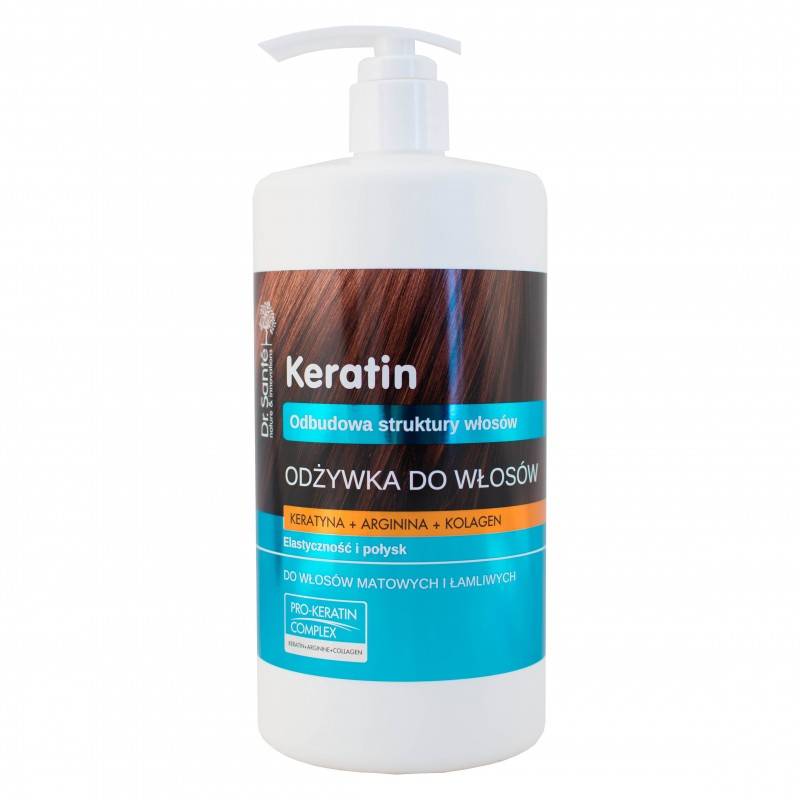 dr.sante keratin hair odżywka odbudowująca do włosów łamliwych i matowych