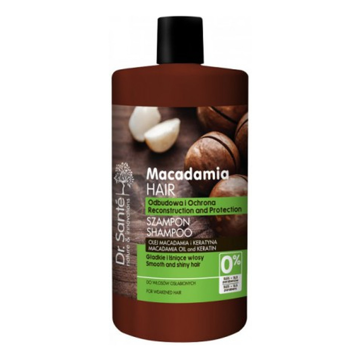 dr.sante macadamia hair szampon z olejem macadamia i keratyną