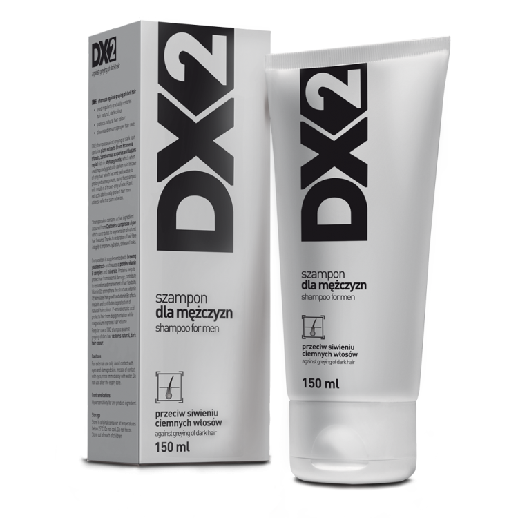 dx2 szampon przeciw siwieniu ciemnych włosów dla mężczyzn 150ml