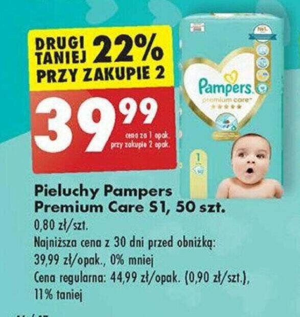 pieluchy pampers premium care 1 promocja