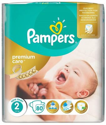 pampers premium care 2 80 szt