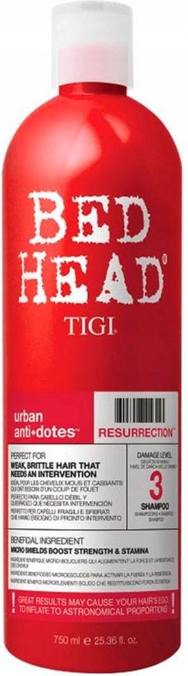 tigi bed head recharge szampon 750 ml pełnia blasku opinie