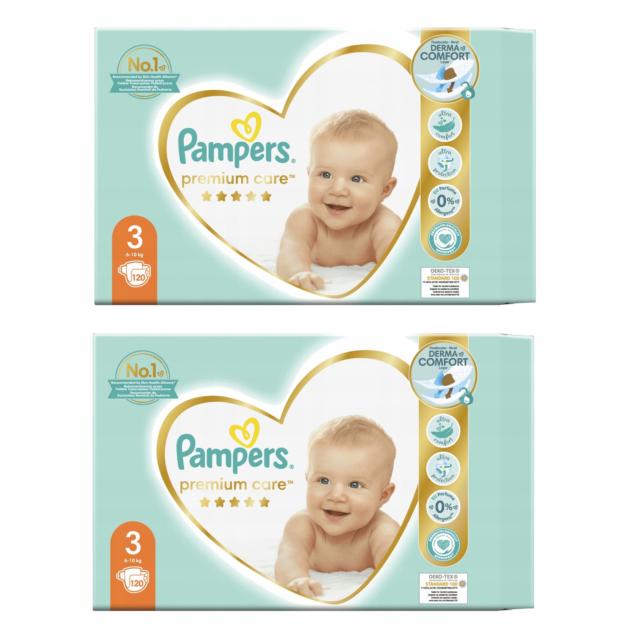 pampers pieluszki premium care 3 midi 120 szt